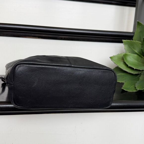 Genuine Leather Minimalist Shoulder Bag Soft Luxurious Adjustable Buckle Straps - Picture 10 of 12